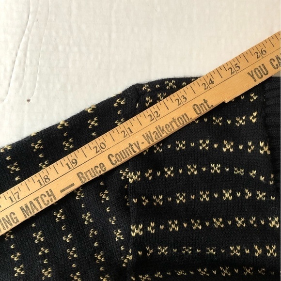 Vtg Gold  and Black Cardigan - Picture 12 of 13